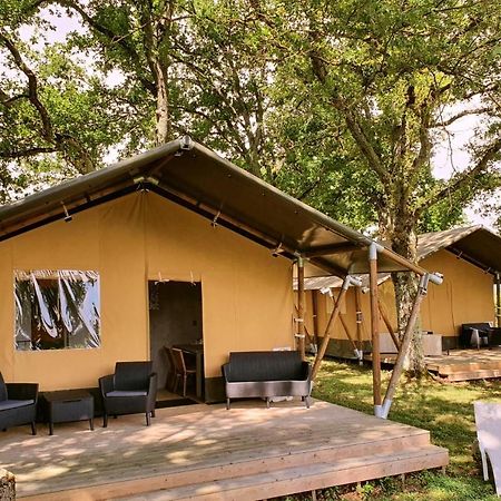 Glamping Les Arbres, Luxe Safaritent Met Zwembad Cronat 외부 사진