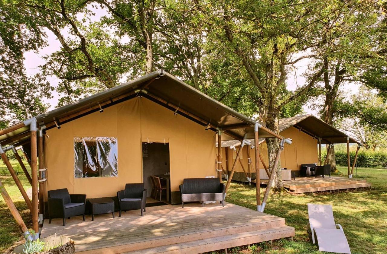 Glamping Les Arbres, Luxe Safaritent Met Zwembad Cronat 외부 사진